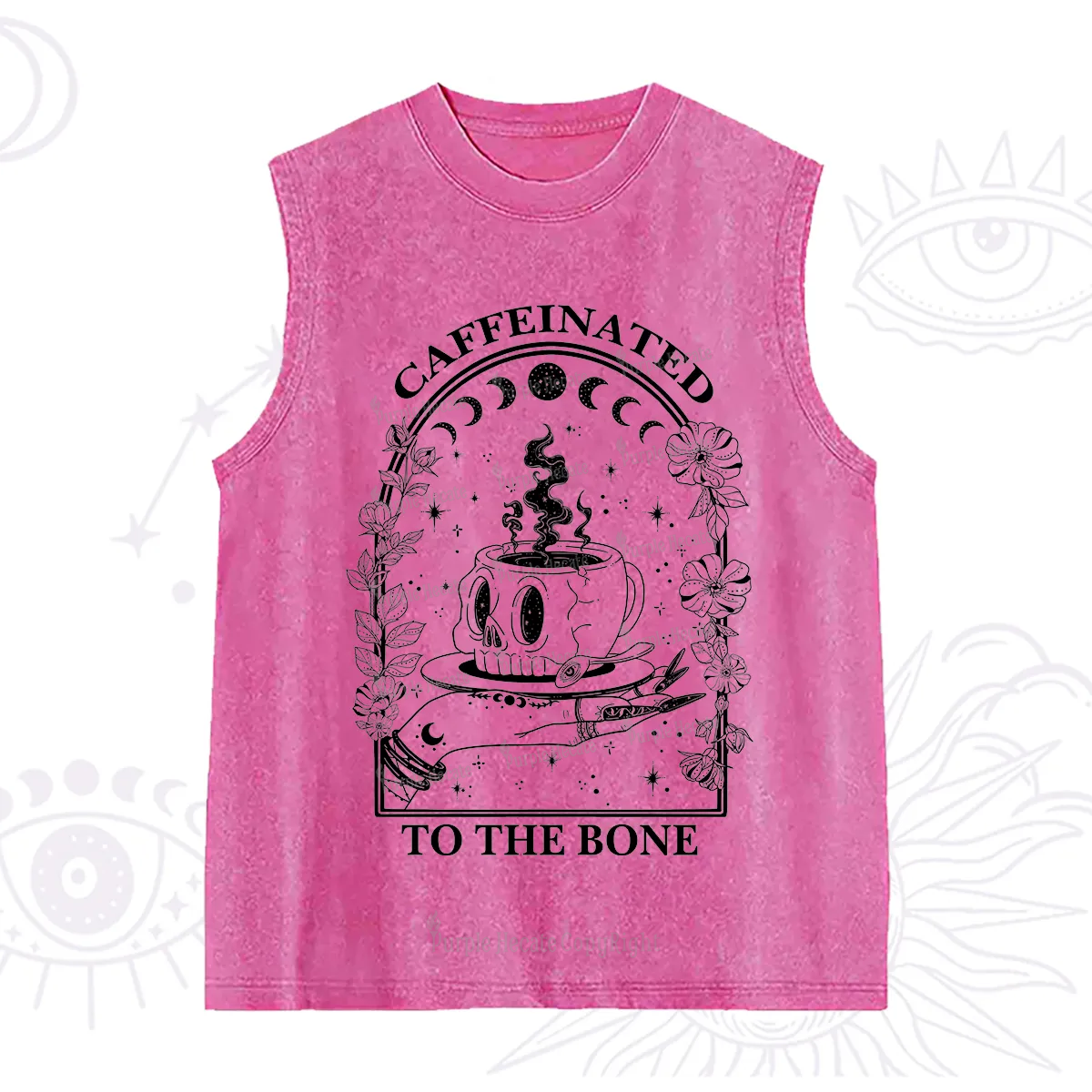 Purplehecate Caffeinated To The Bone Washed Tank