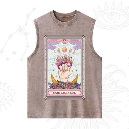 Purplehecate The Fight Like A Girl Tarot Washed Tank