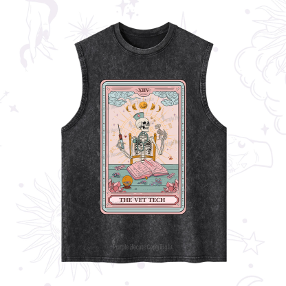 Purplehecate The Vet Tech Tarot Card Washed Tank