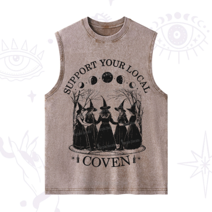 Purplehecate Support Your Local Coven Washed Tank