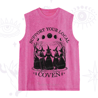 Purplehecate Support Your Local Coven Washed Tank
