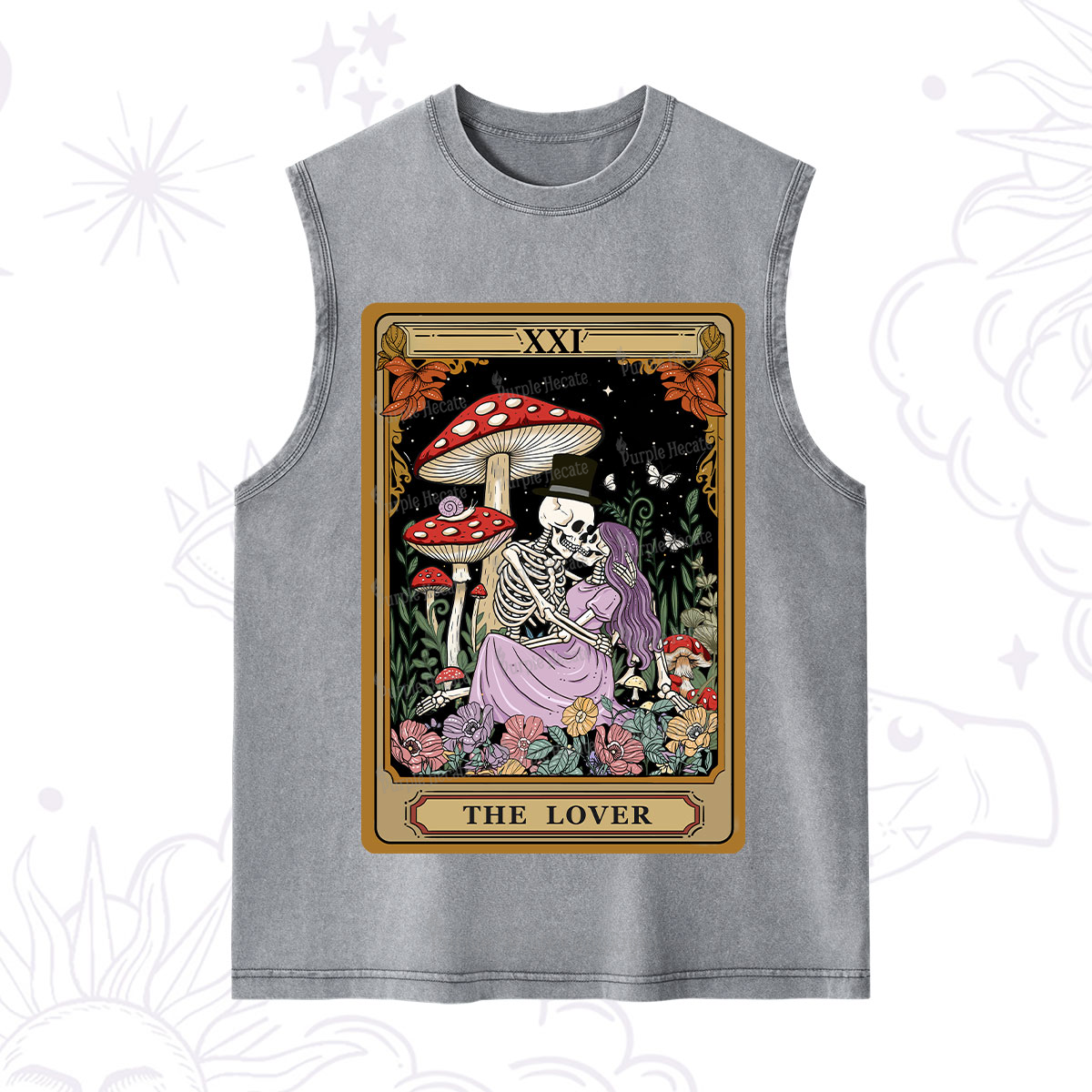 Purplehecate The Vintage Lover Tarot Washed Tank