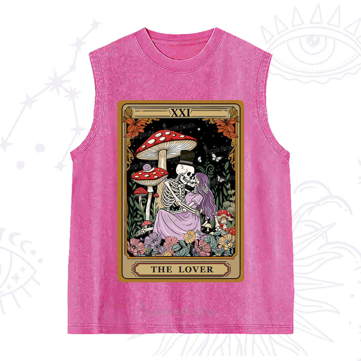 Purplehecate The Vintage Lover Tarot Washed Tank