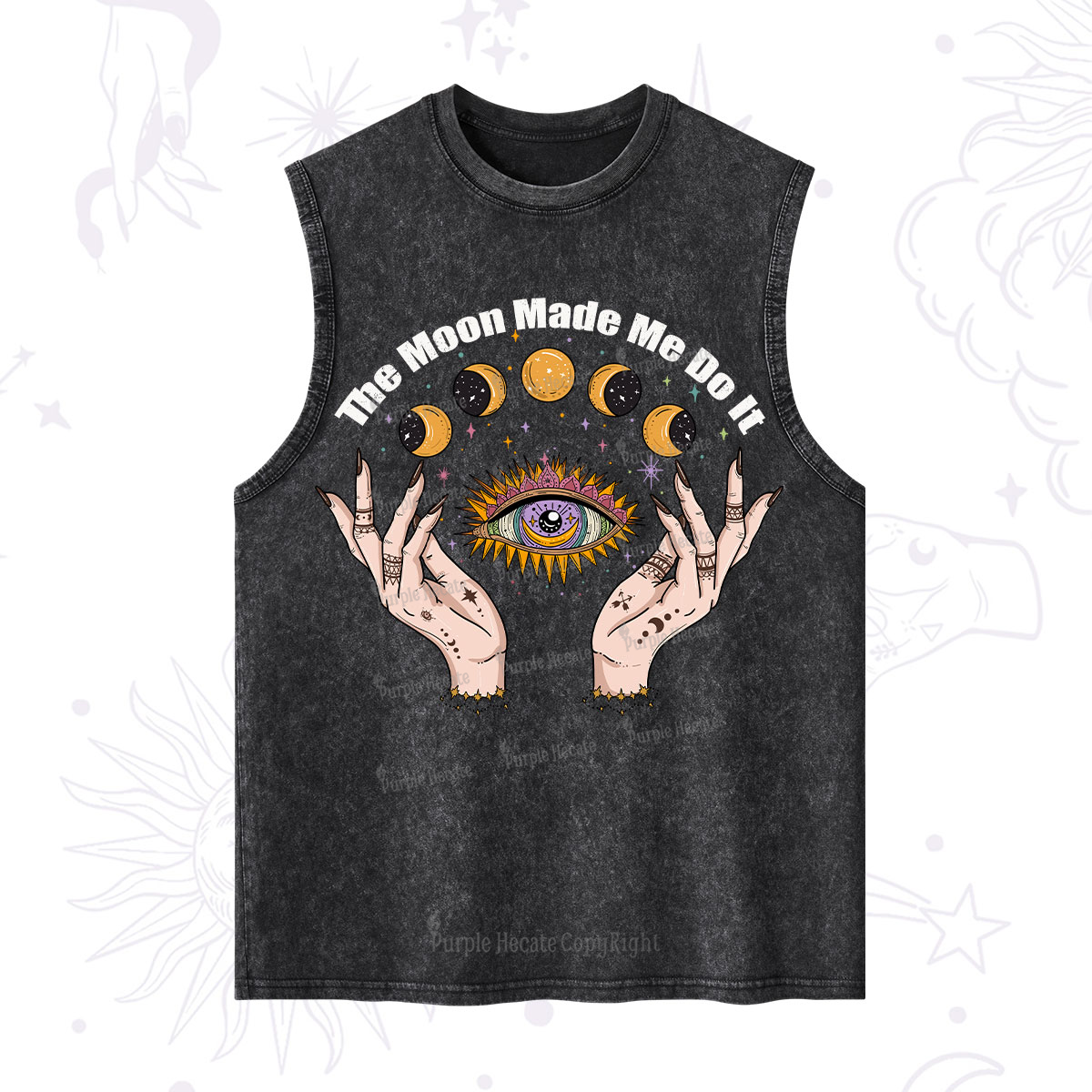 Purplehecate The Moon Made Me Do It Washed Tank