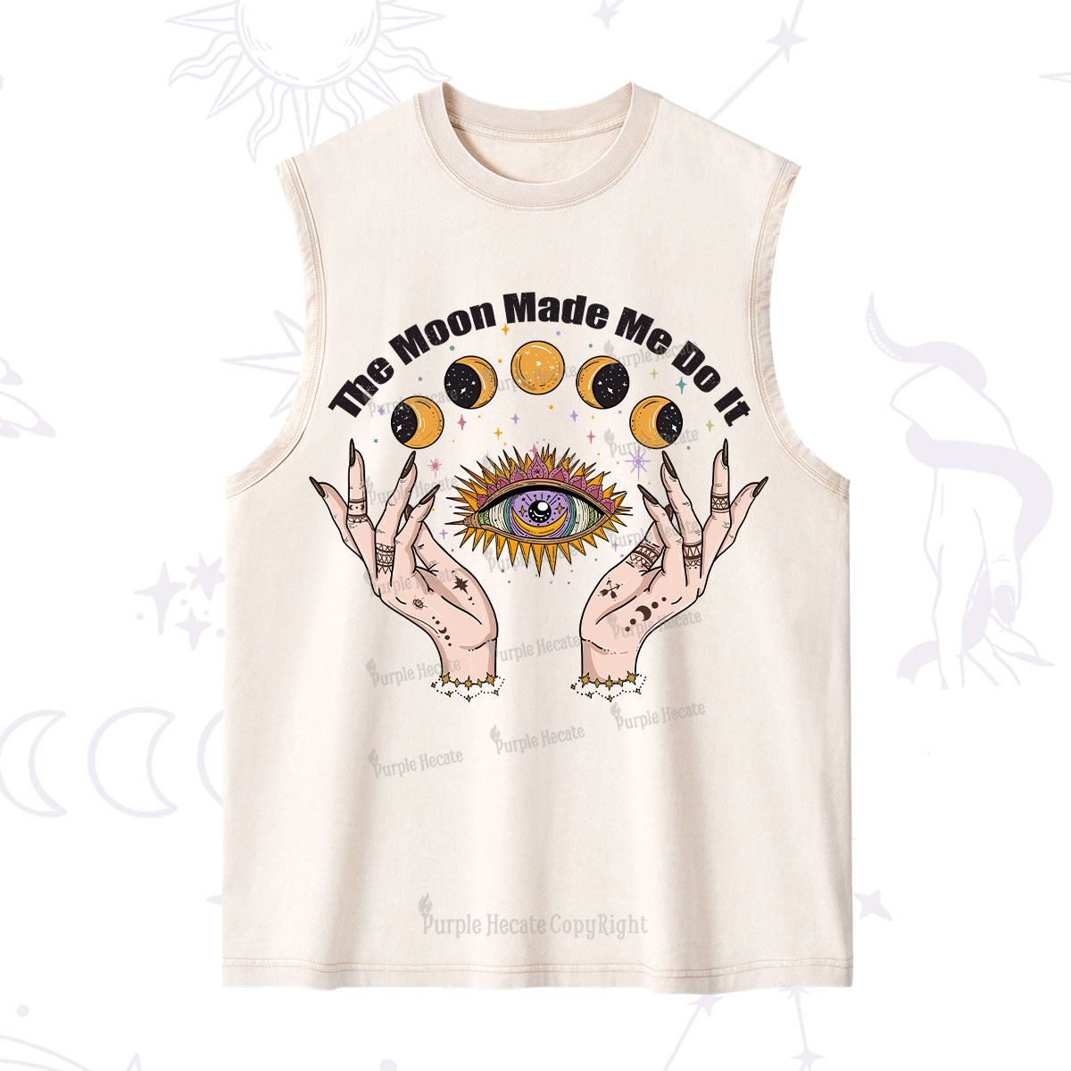 Purplehecate The Moon Made Me Do It Washed Tank