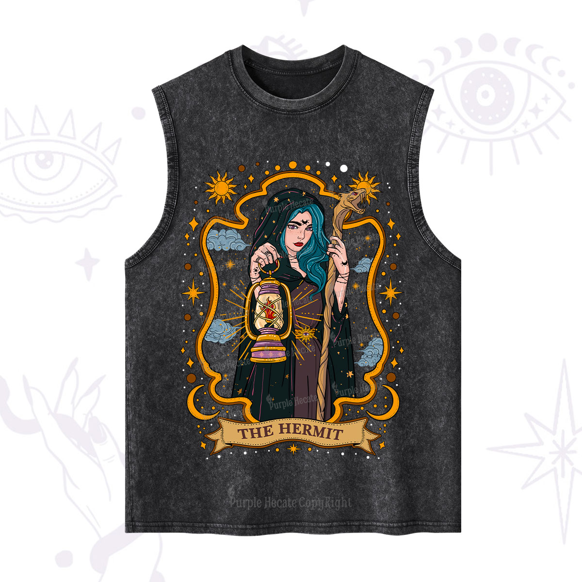 Purplehecate The Hermit Goddess Washed Tank
