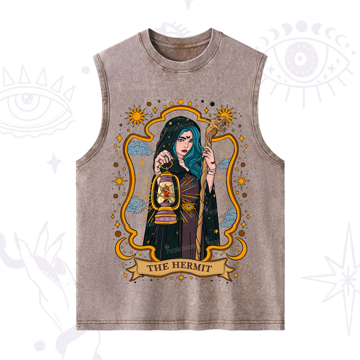 Purplehecate The Hermit Goddess Washed Tank