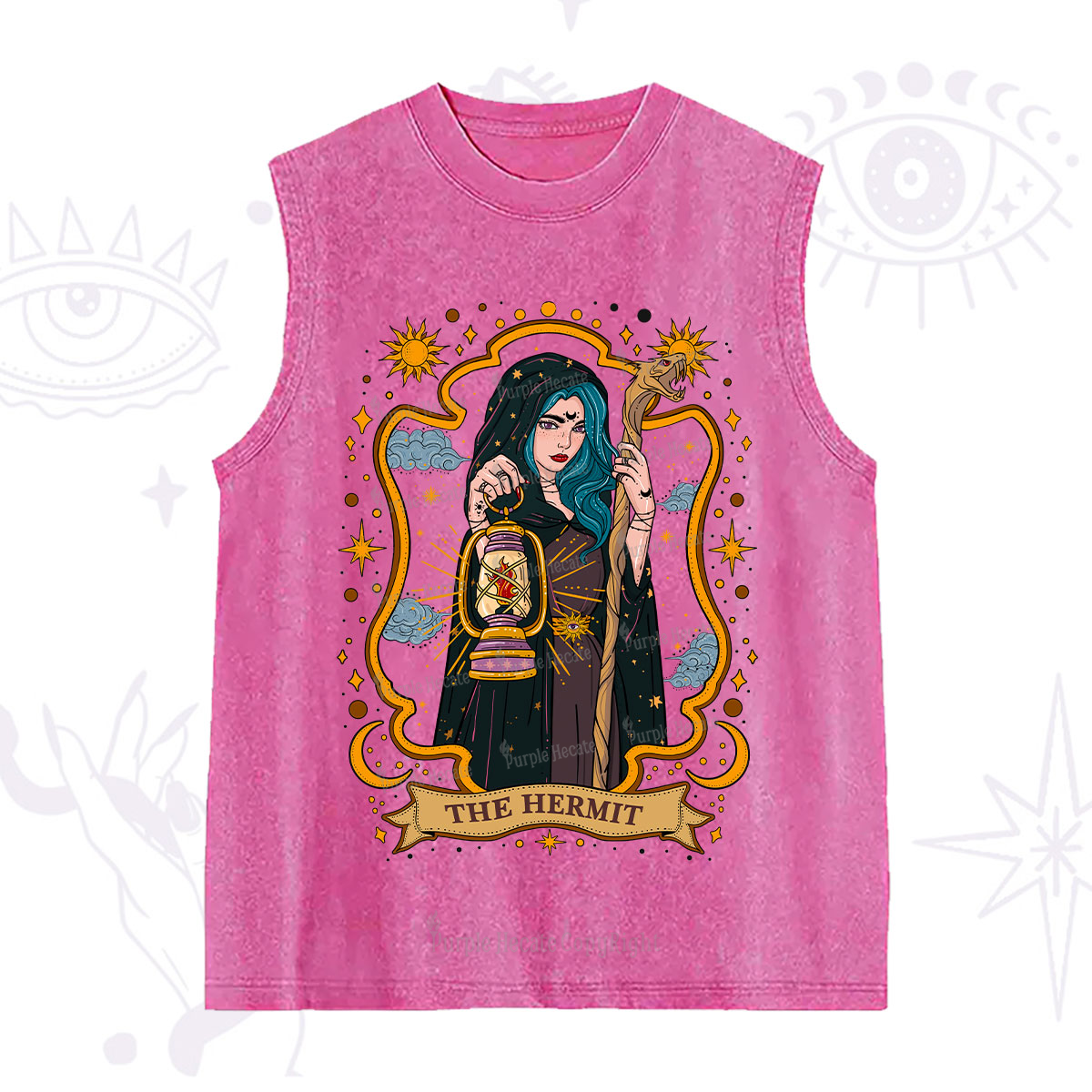Purplehecate The Hermit Goddess Washed Tank