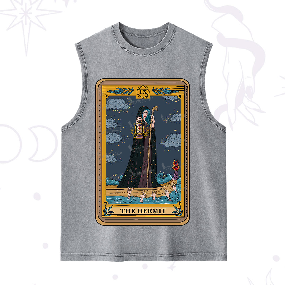 Purplehecate The Hermit Goddess Tarot Washed Tank