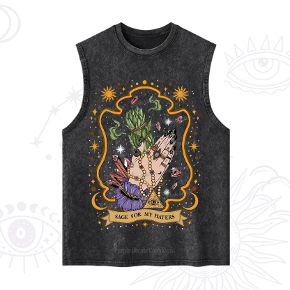 Purplehecate Sage For My Haters Washed Tank