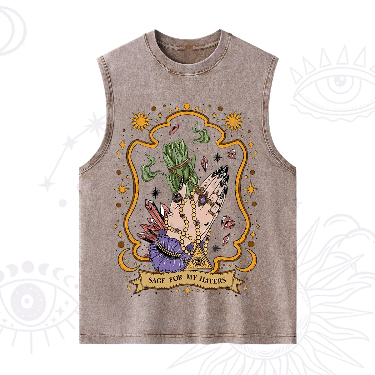 Purplehecate Sage For My Haters Washed Tank