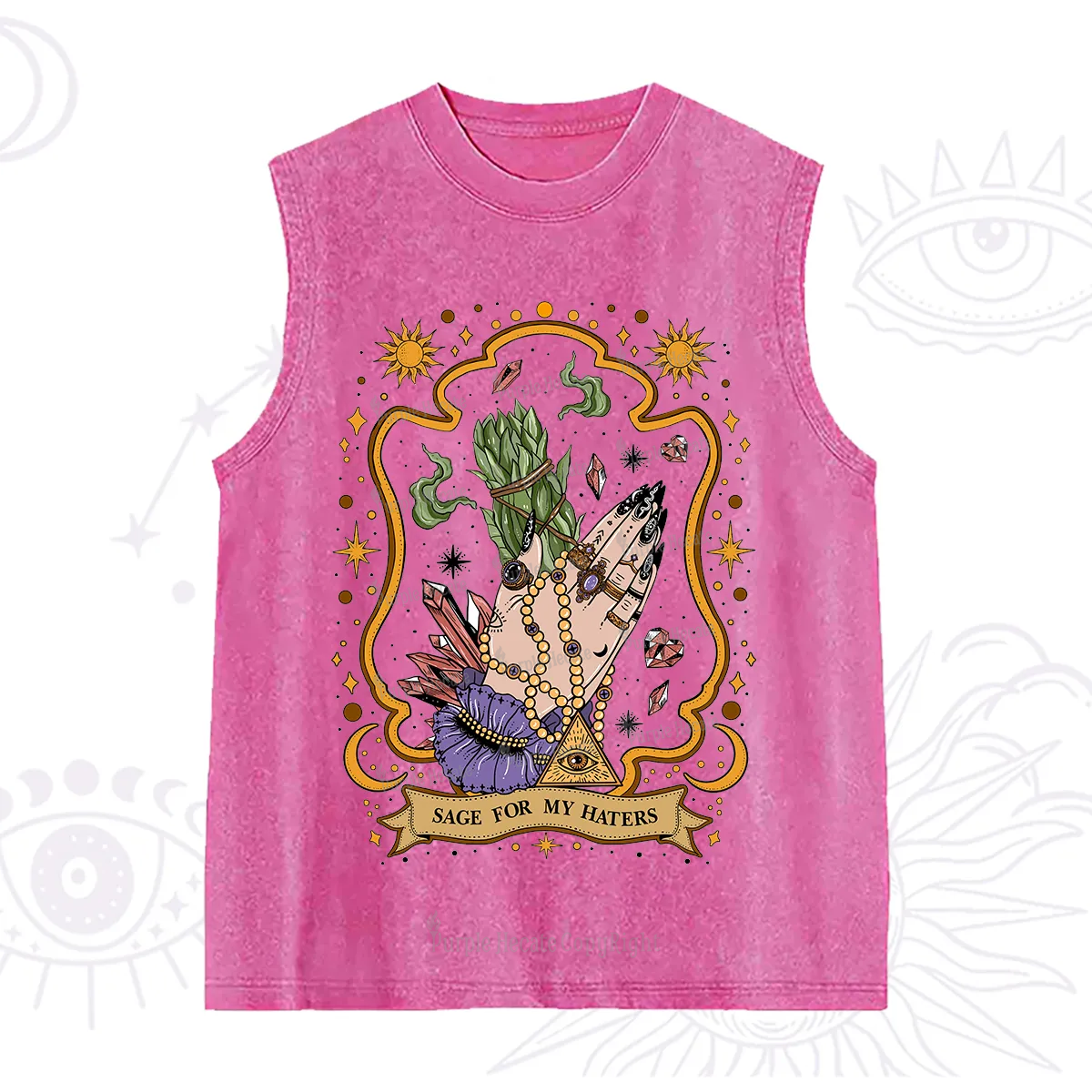 Purplehecate Sage For My Haters Washed Tank