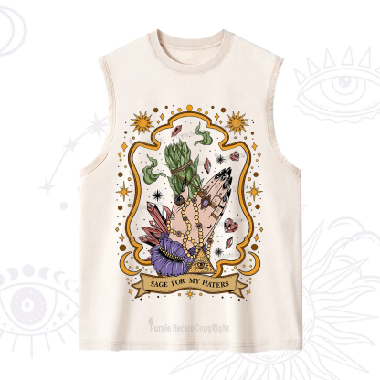 Purplehecate Sage For My Haters Washed Tank