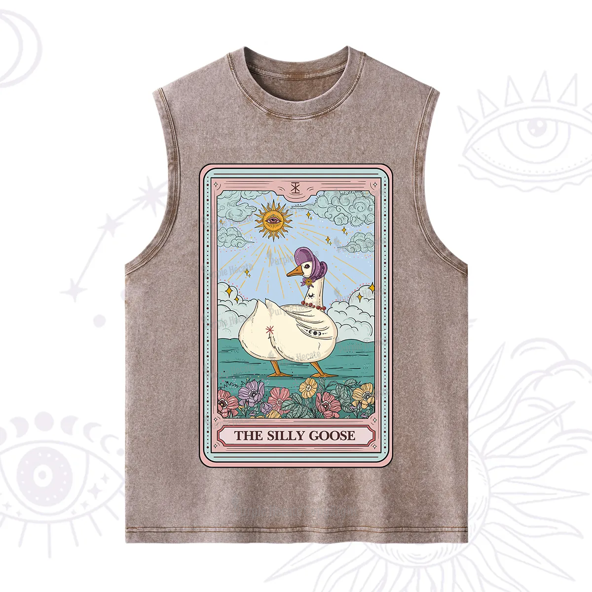 Purplehecate The Silly Goose Tarot Washed Tank