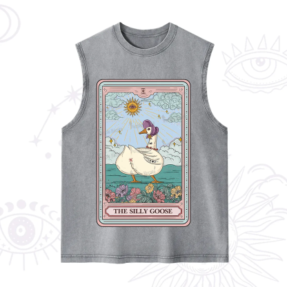 Purplehecate The Silly Goose Tarot Washed Tank