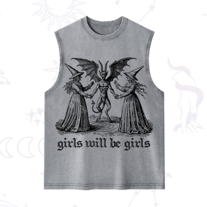 Purplehecate Witch Girls Will Be Girls Washed Tank