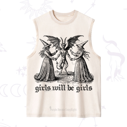 Purplehecate Witch Girls Will Be Girls Washed Tank