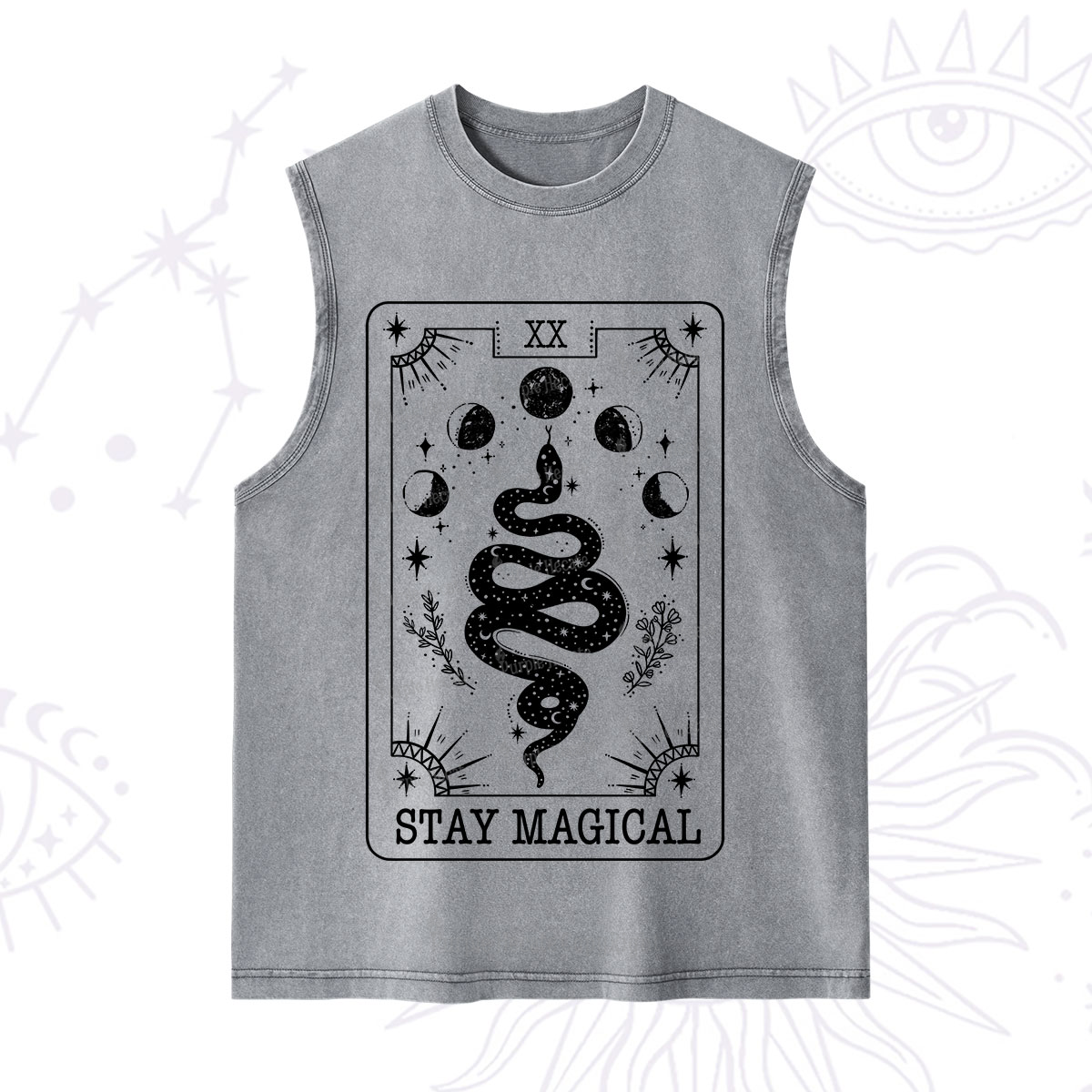 Purplehecate The Stay Magical Tarot Washed Tank