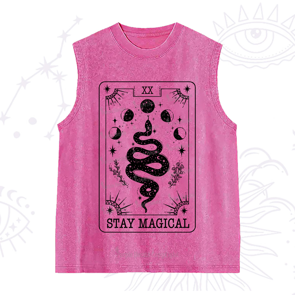 Purplehecate The Stay Magical Tarot Washed Tank