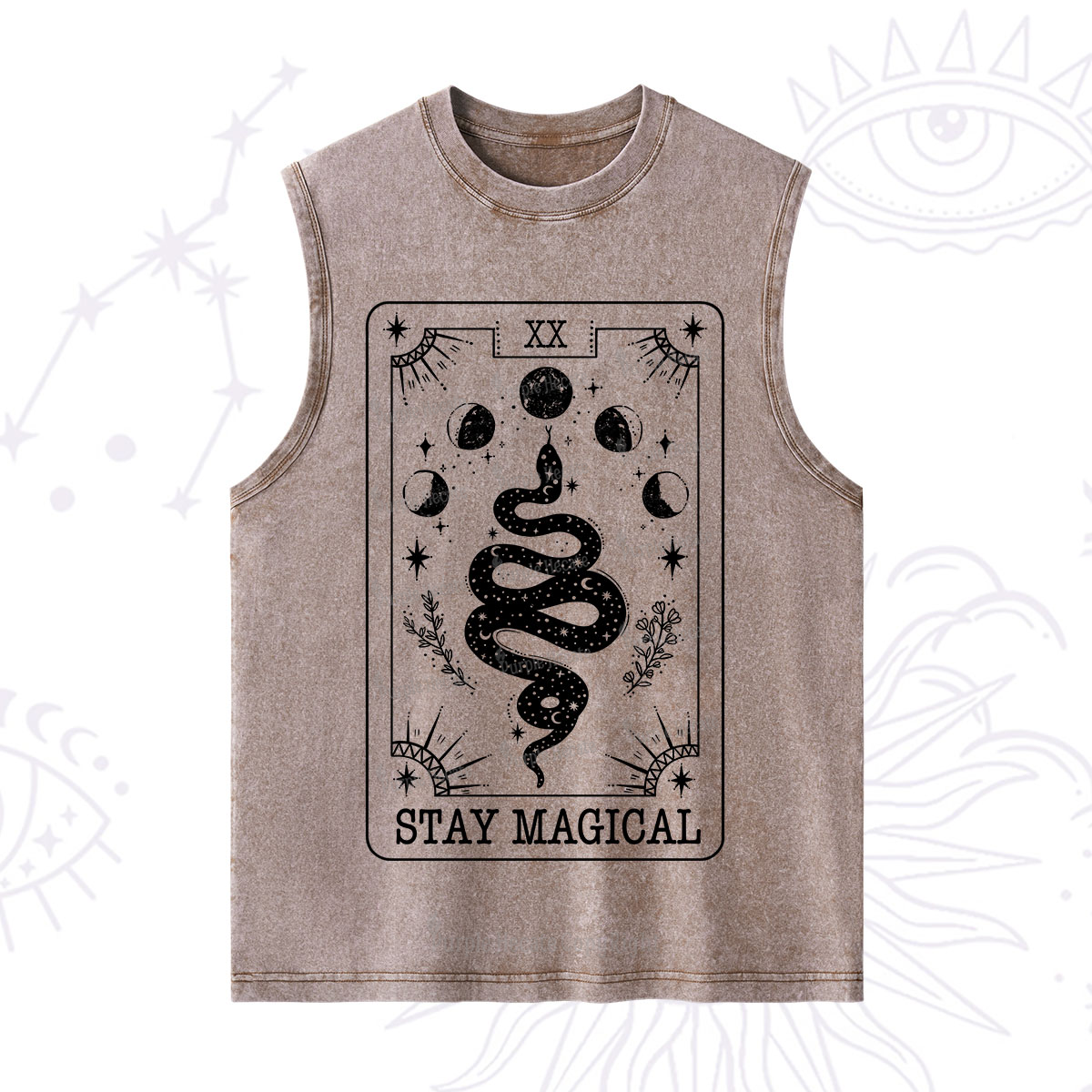 Purplehecate The Stay Magical Tarot Washed Tank