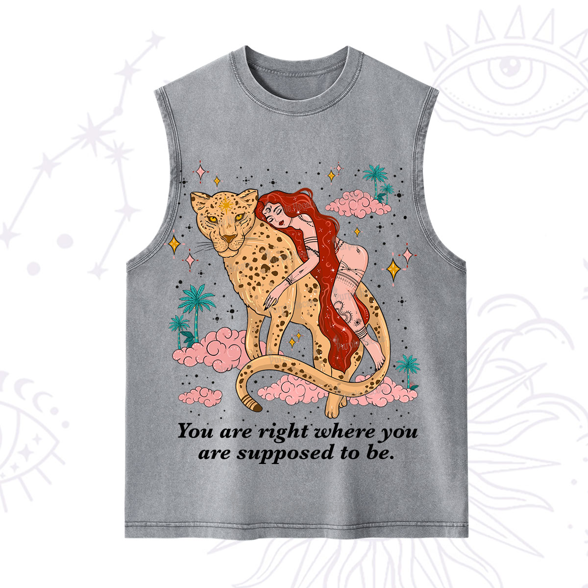 Purplehecate You Are Right Where You Are Supposed To Be Washed Tank