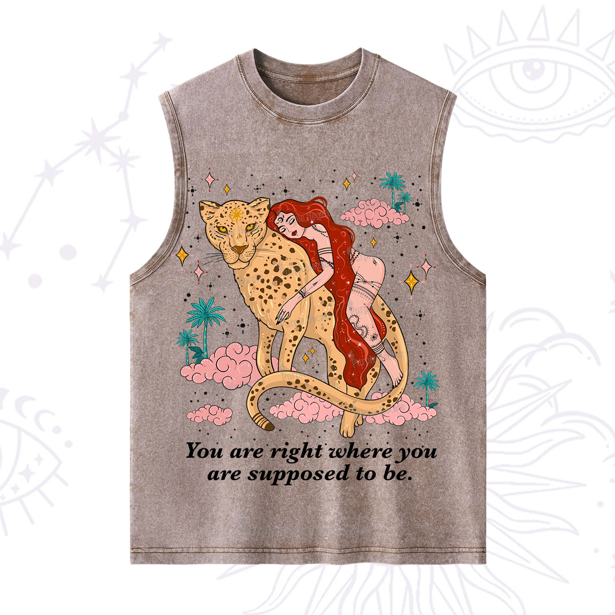 Purplehecate You Are Right Where You Are Supposed To Be Washed Tank