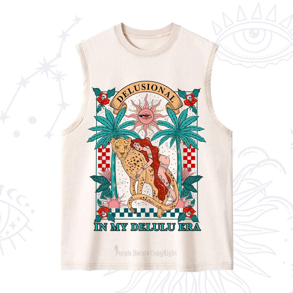 Purplehecate In My Delulu Era Washed Tank