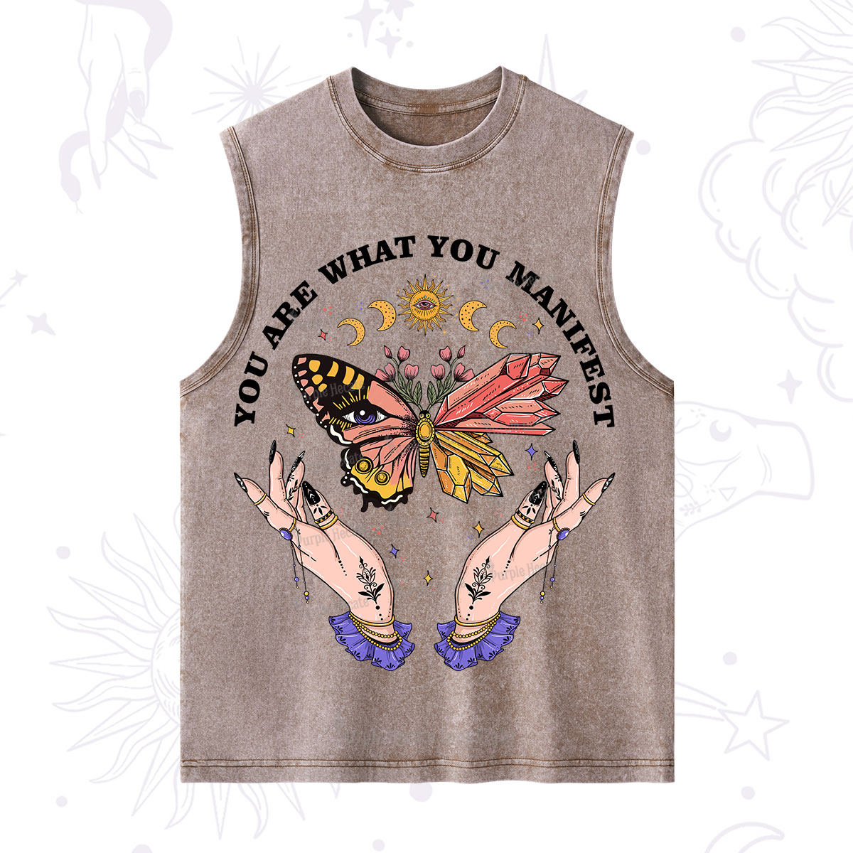 Purplehecate You Are What You Manifest Washed Tank