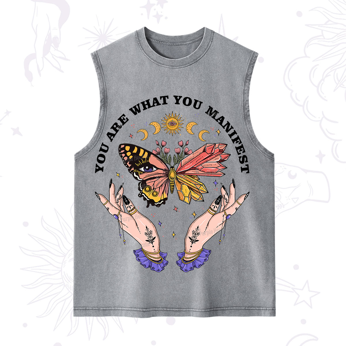 Purplehecate You Are What You Manifest Washed Tank