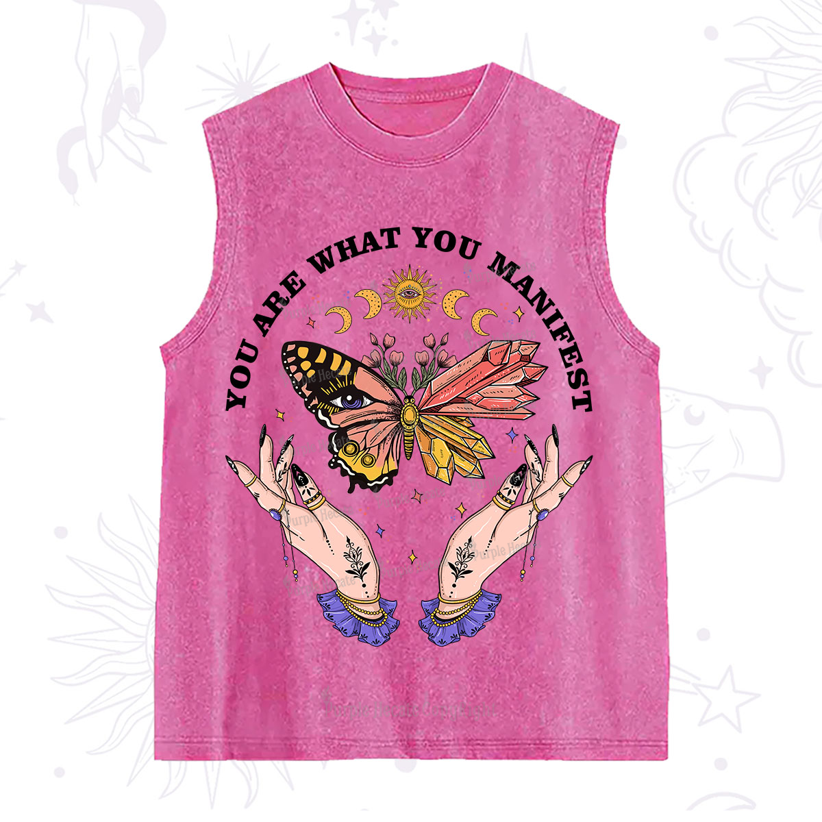 Purplehecate You Are What You Manifest Washed Tank