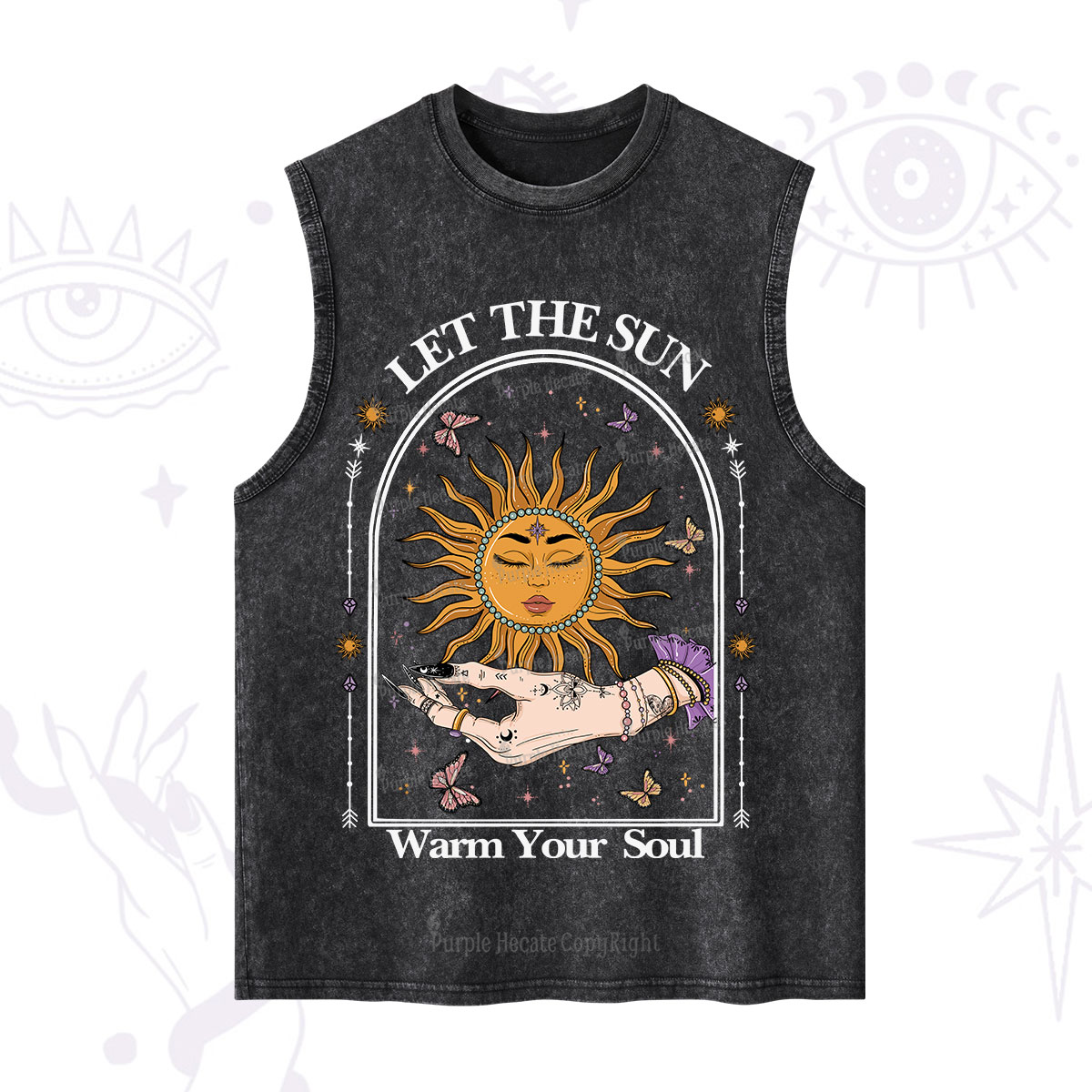 Purplehecate Let The Sun Warm Your Soul Washed Tank