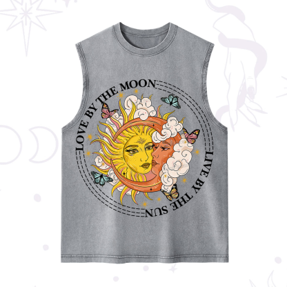 Purplehecate Live By The Sun Love By The Moon Washed Tank