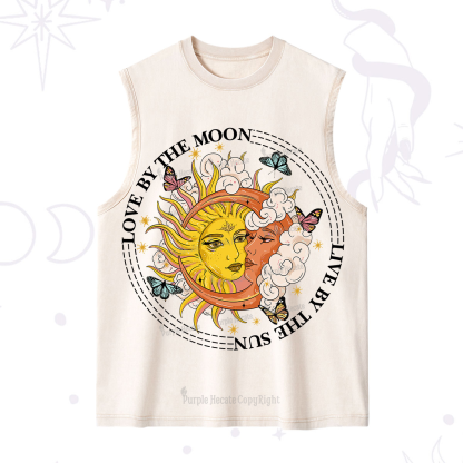 Purplehecate Live By The Sun Love By The Moon Washed Tank