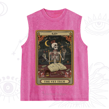 Purplehecate The Vet Tech Skeleton Tarot Washed Tank