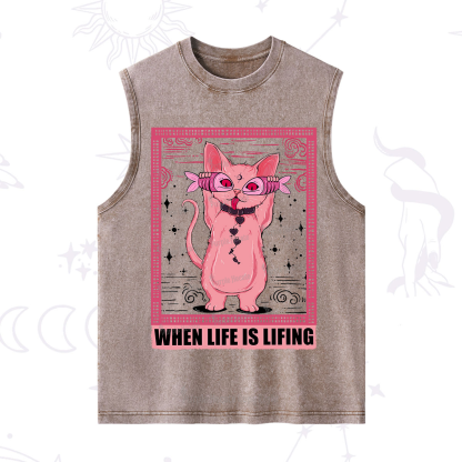 Purplehecate When Life Is Lifting Washed Tank