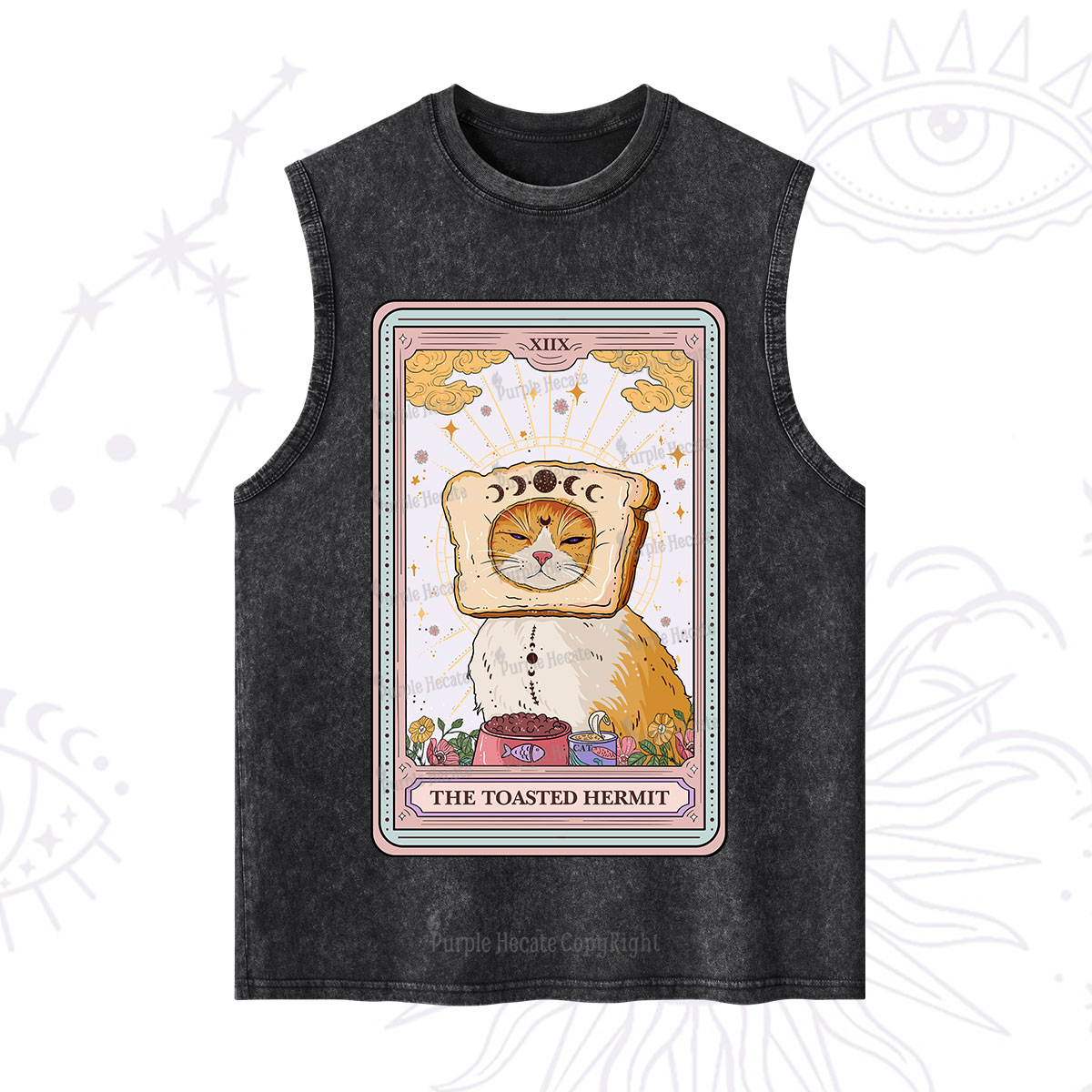Purplehecate The Toasted Hermit Tarot Washed Tank