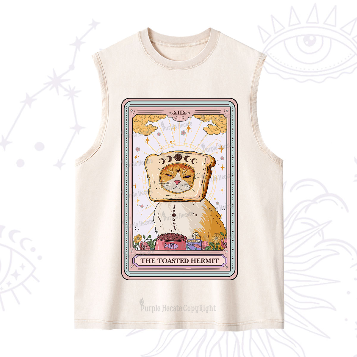 Purplehecate The Toasted Hermit Tarot Washed Tank
