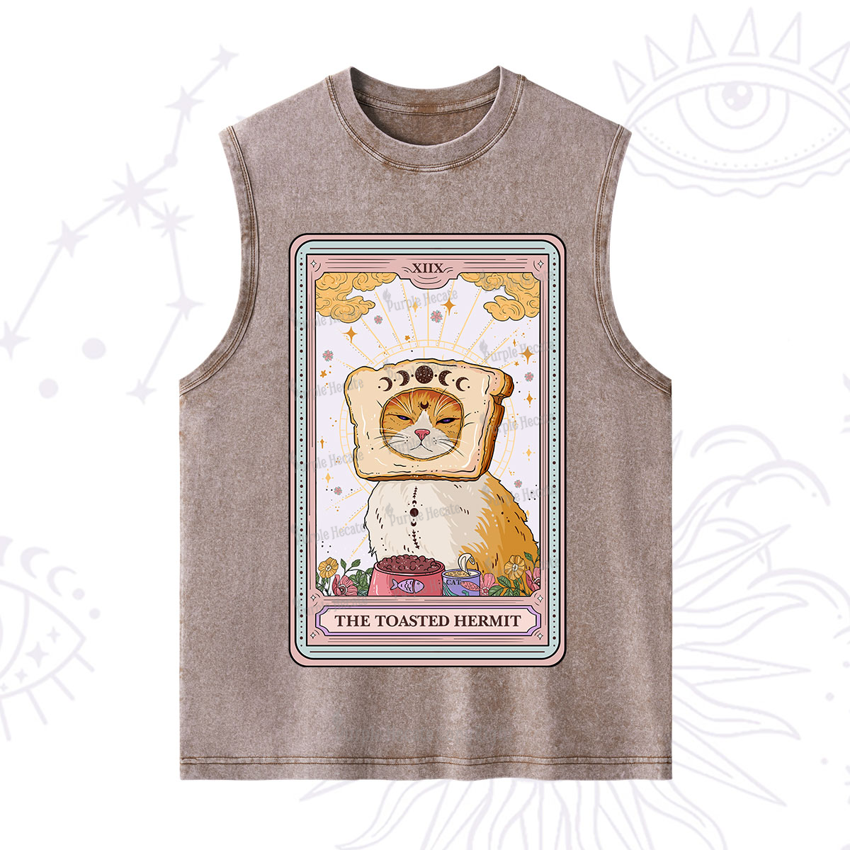 Purplehecate The Toasted Hermit Tarot Washed Tank