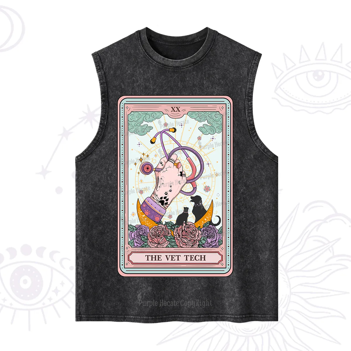 Purplehecate The Vet Tech Tarot Washed Tank