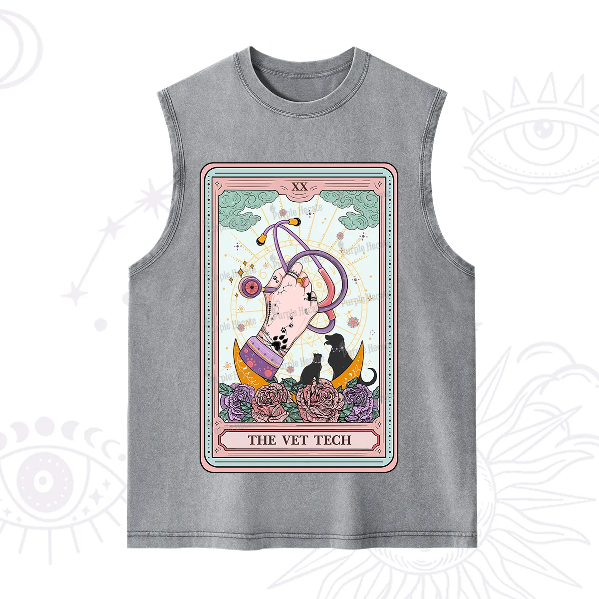 Purplehecate The Vet Tech Tarot Washed Tank