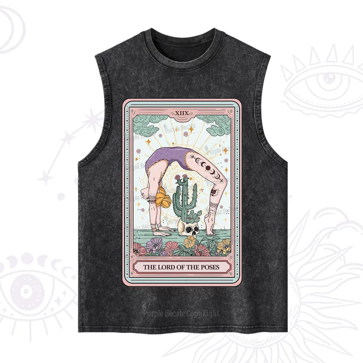 Purplehecate The Lord Of The Poses Tarot Washed Tank