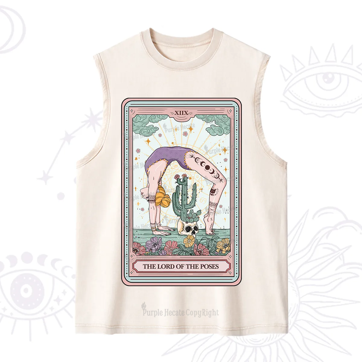 Purplehecate The Lord Of The Poses Tarot Washed Tank