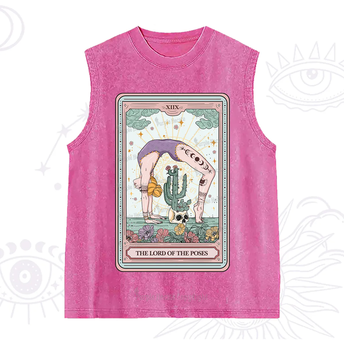 Purplehecate The Lord Of The Poses Tarot Washed Tank