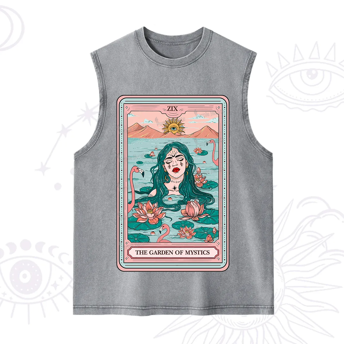 Purplehecate The Garden Of Mystics Tarot Washed Tank