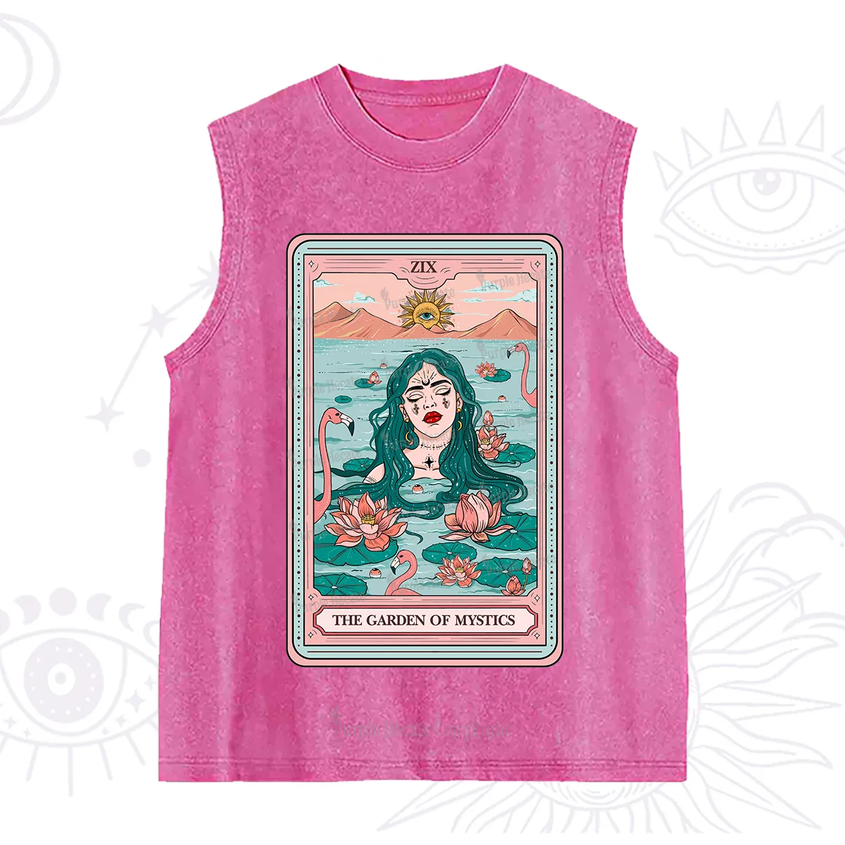Purplehecate The Garden Of Mystics Tarot Washed Tank