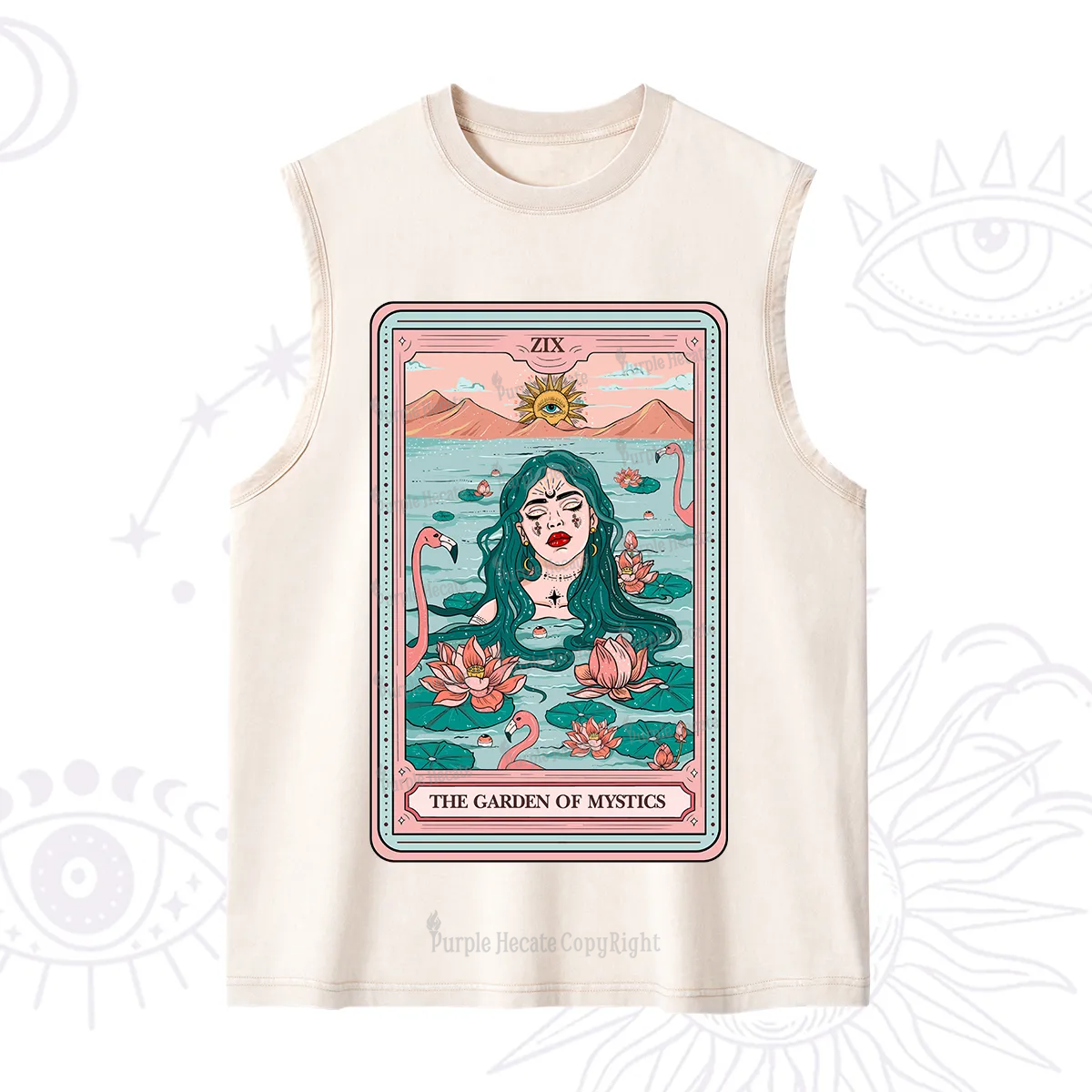Purplehecate The Garden Of Mystics Tarot Washed Tank