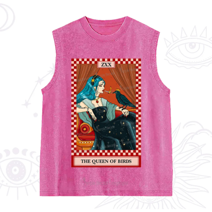 Purplehecate The Queen Of Birds Tarot  Washed Tank