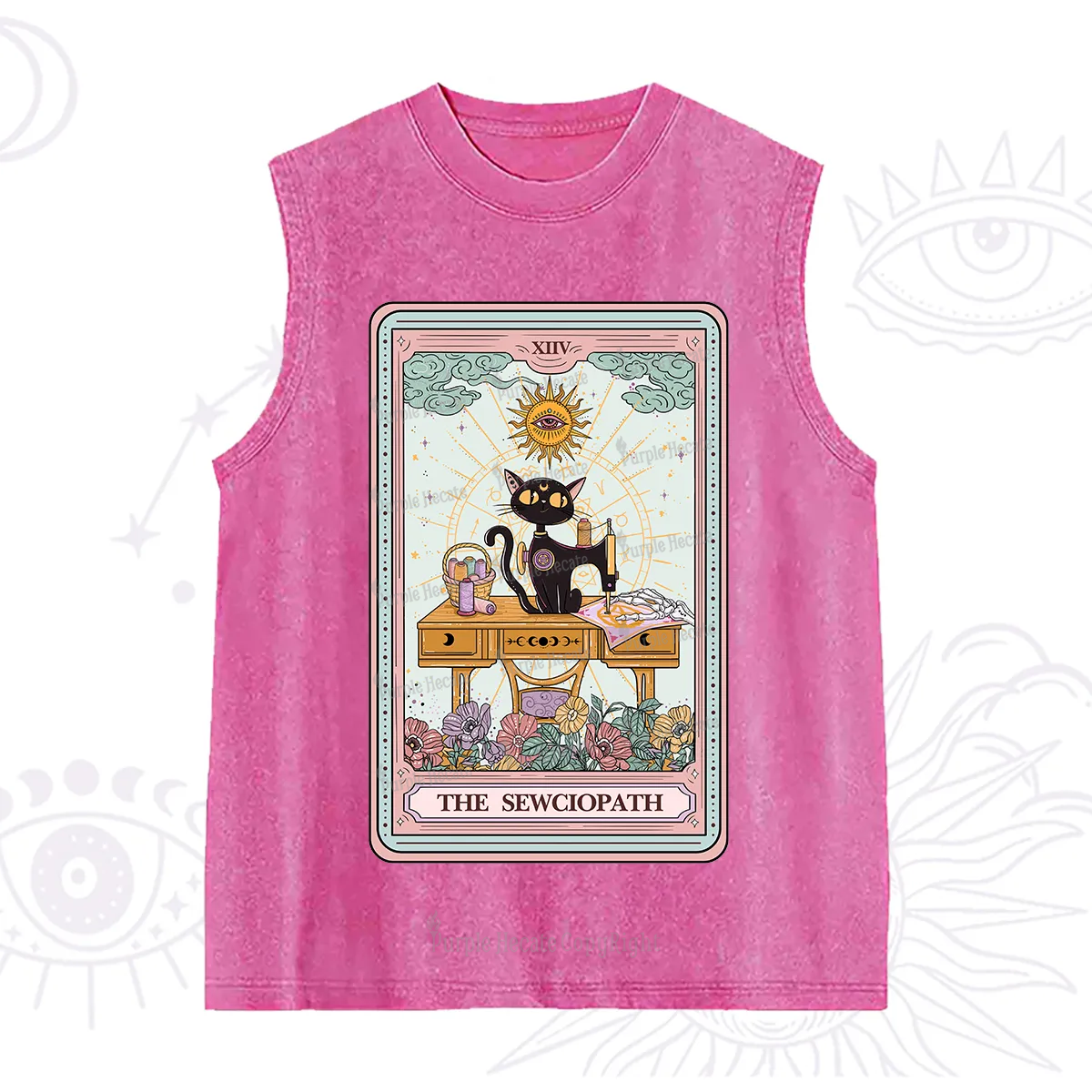 Purplehecate The Sewciopath Tarot Card Washed Tank