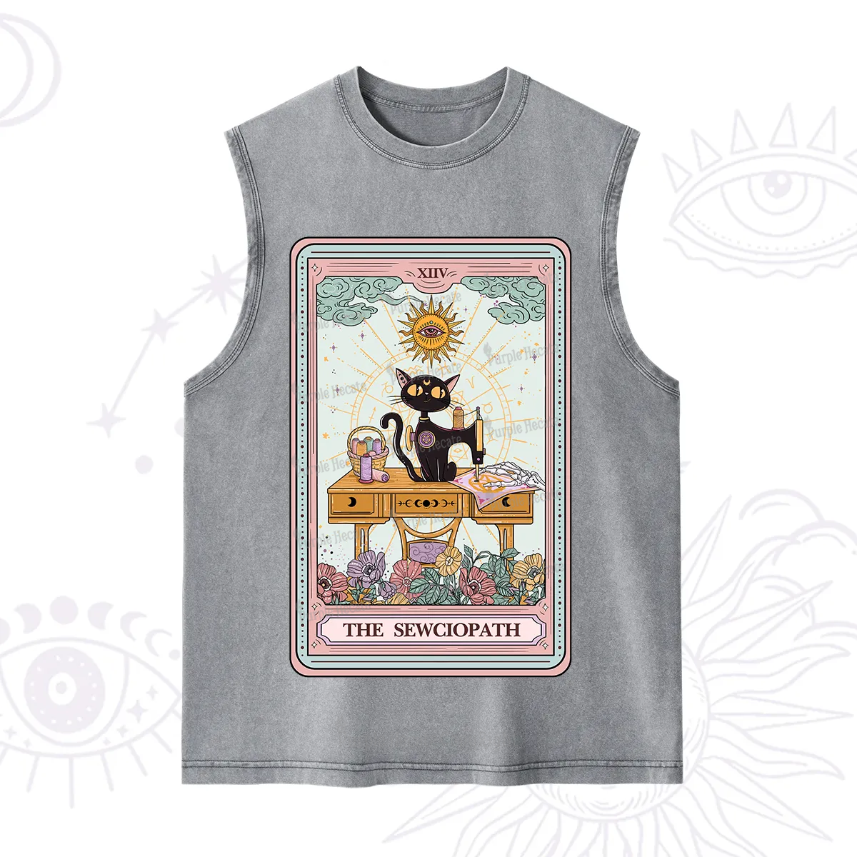 Purplehecate The Sewciopath Tarot Card Washed Tank