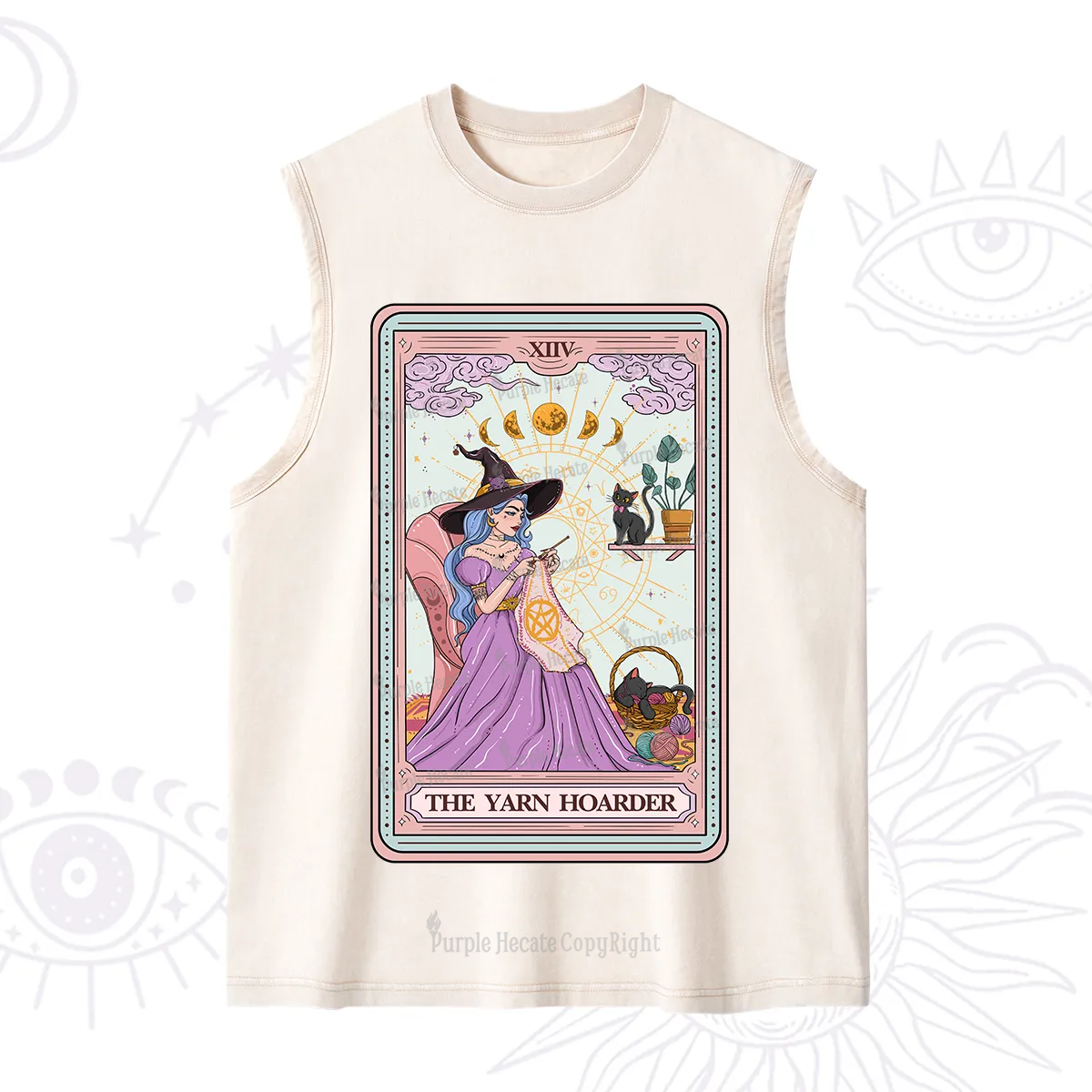 Purplehecate The Yarn Hoarder Tarot Washed Tank